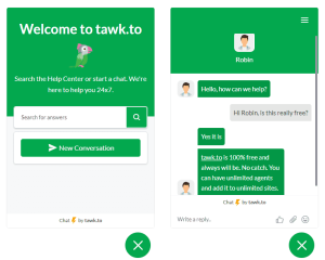 افزونه چت انلاین Tawk.To Live Chat